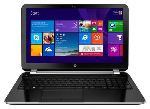 Front Standard. HP - Pavilion 15.6" Laptop - AMD A6-Series - 4GB Memory - 500GB Hard Drive - Anodized Silver/Sparkling Black.