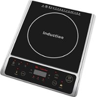 SPT - : 1300W Induction Cooktop (Countertop) - Black/Stainless Steel - Front_Zoom