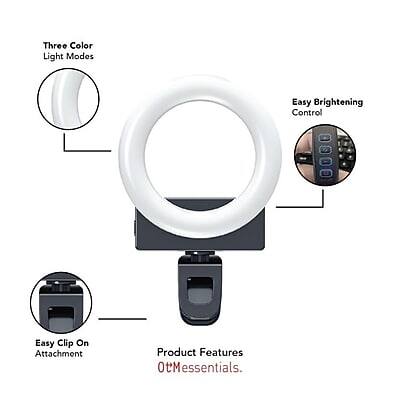 Three Color Light Modes  
Easy Brightening Control  
Easy Clip On Attachment  
Product Features  
OtMessentials.