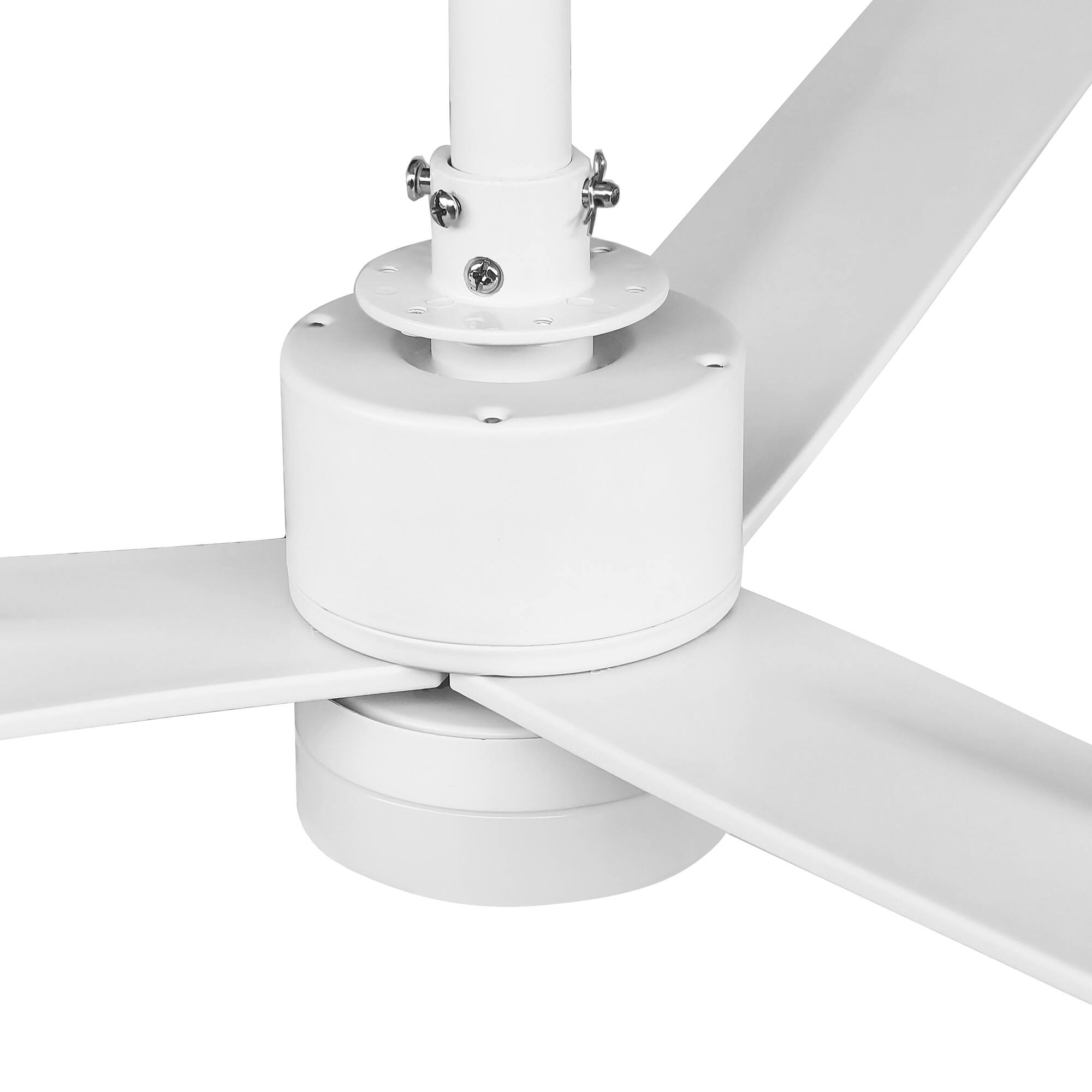 Alt View 8. Parrot Uncle - 50" Modern White 3CCT Integrated LED Ceiling Fan with Light and Remote - White.