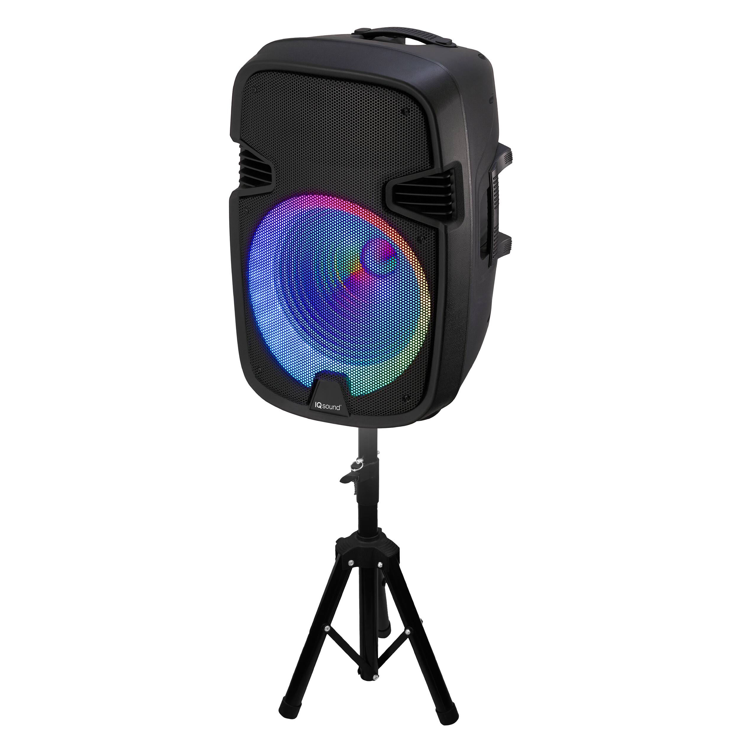 Alt View 4. iQ Sound - IQ Sound 15 Inch Portable Bluetooth Speaker with Tripod Stand.