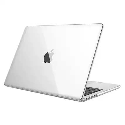 Front. Kitcheniva - Snap On Hard Shell Case For MacBook Air 13.6 Inch A3449 A3240 (2022-2026) Crystal Clear - Crystal Clear.