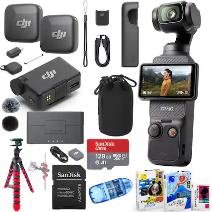 dJI dJ d O 16.9 12/124 OSMO F d SanDisk Ultra 128 GB microSD microSDHC ADAPTER microSDXC - x .EA.E PHOTO EDITOR VIDEO 2024 EDITOR 2025 - STORE EFFECTS