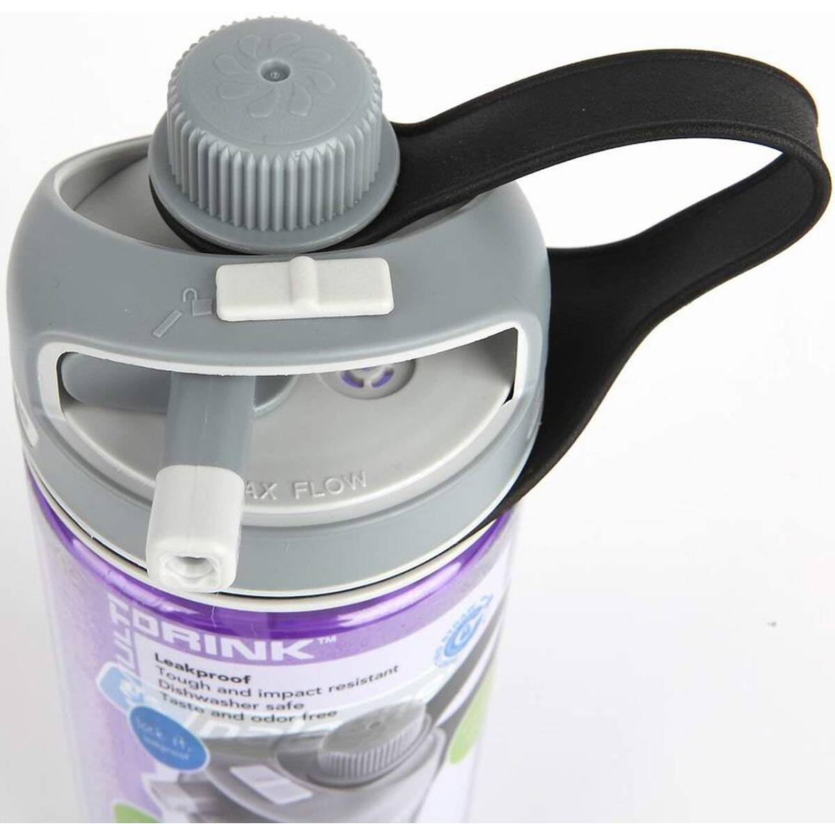 Sure, here is the corrected and grouped text:

**FORINK™**

- **Leakproof**
- **Tough and impact resistant**
- **Dishwasher safe**
- **Taste and odor free**
- **MAX FLOW**