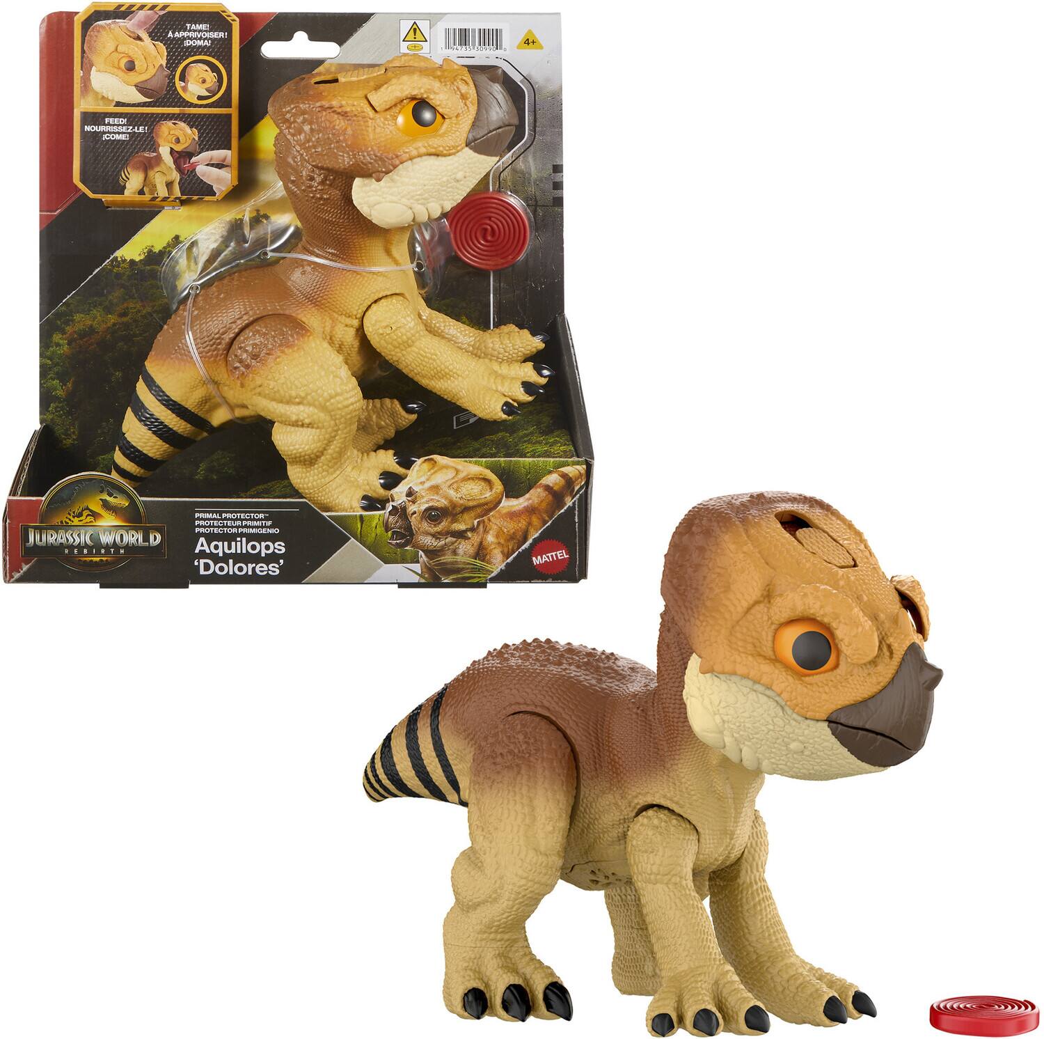 Mattel - Jurassic World: Rebirth Train 'N Tame Aquilops 'Delores' - Collectibles