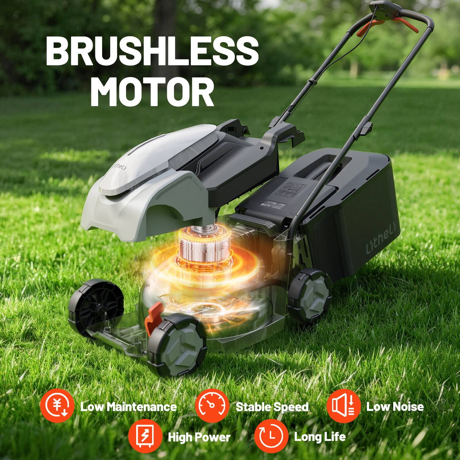 BRUSHLESS MOTOR  
Litheli  
Low Maintenance  
Stable Speed  
Low Noise  
High Power  
Long Life