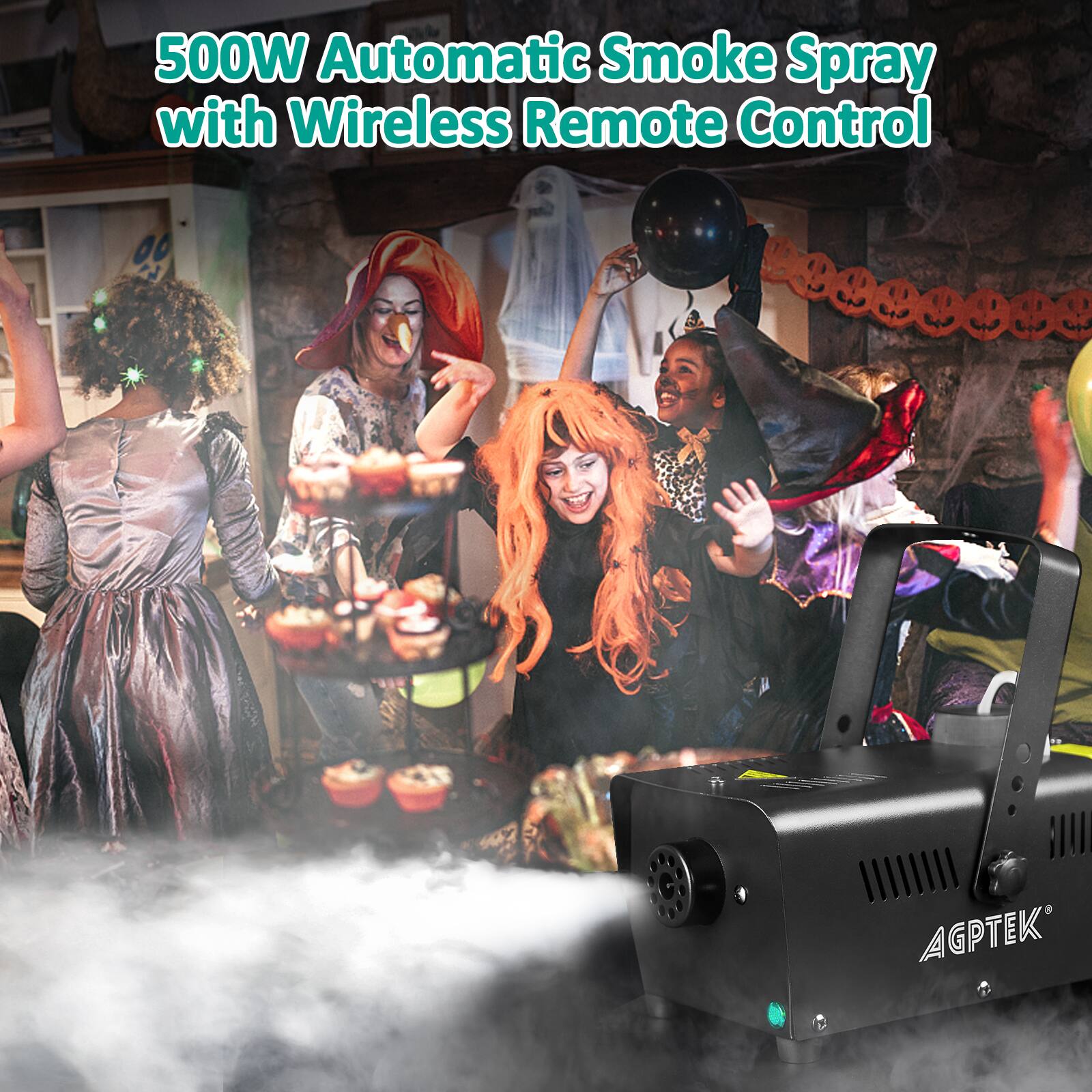 500W Automatic Smoke Spray with Wireless Remote Control
AGPTEK