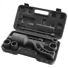 Front. VEVOR - Torque Multiplier, 1 Inch Drive Lug Nut Wrench/Multiplier Heavy Duty Torque Multiplier Wrench Set - Black Blue.
