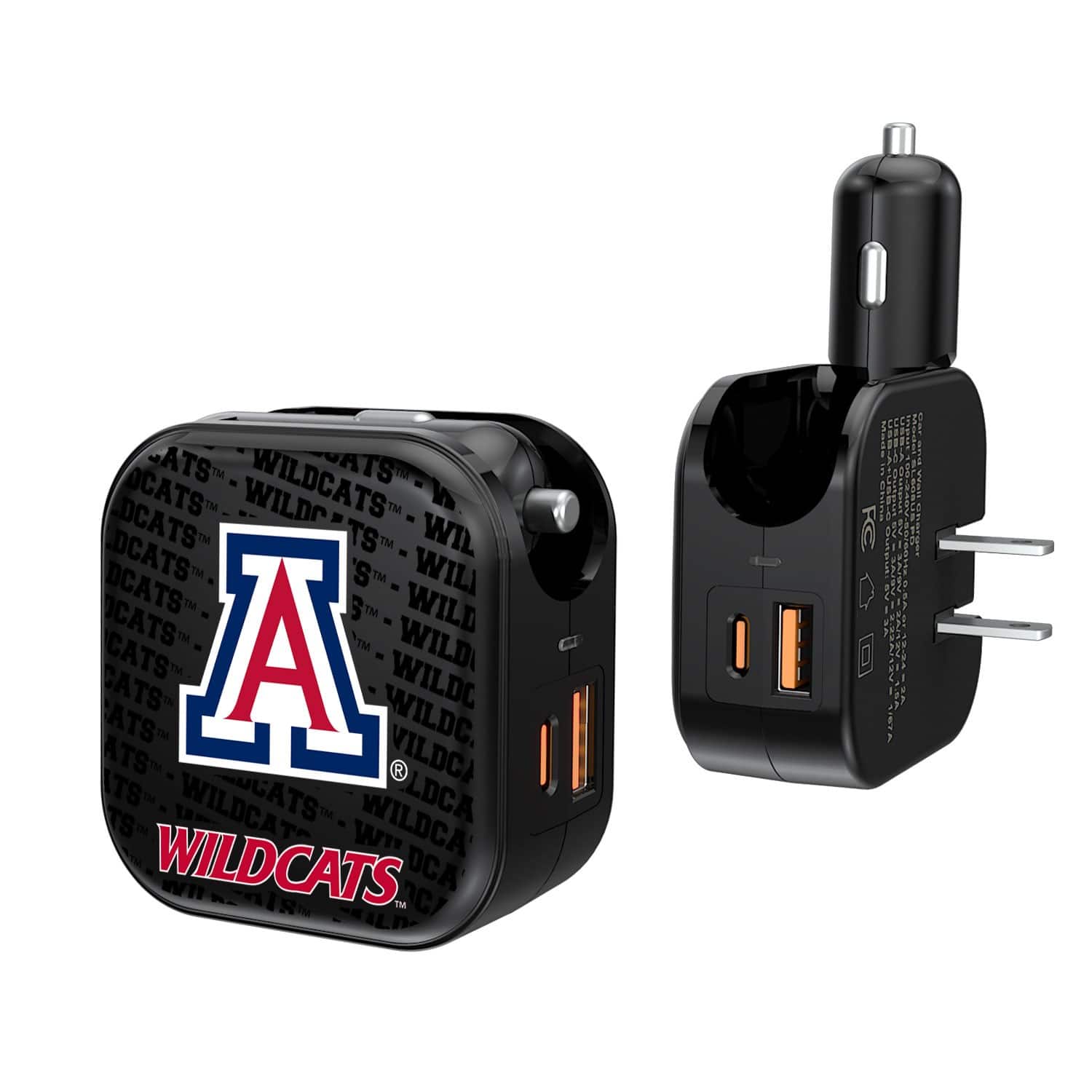 Keyscaper - Arizona Wildcats Team Logo Dual Port USB Car & Home Charger - Multicolor price history on PriceWatchPro