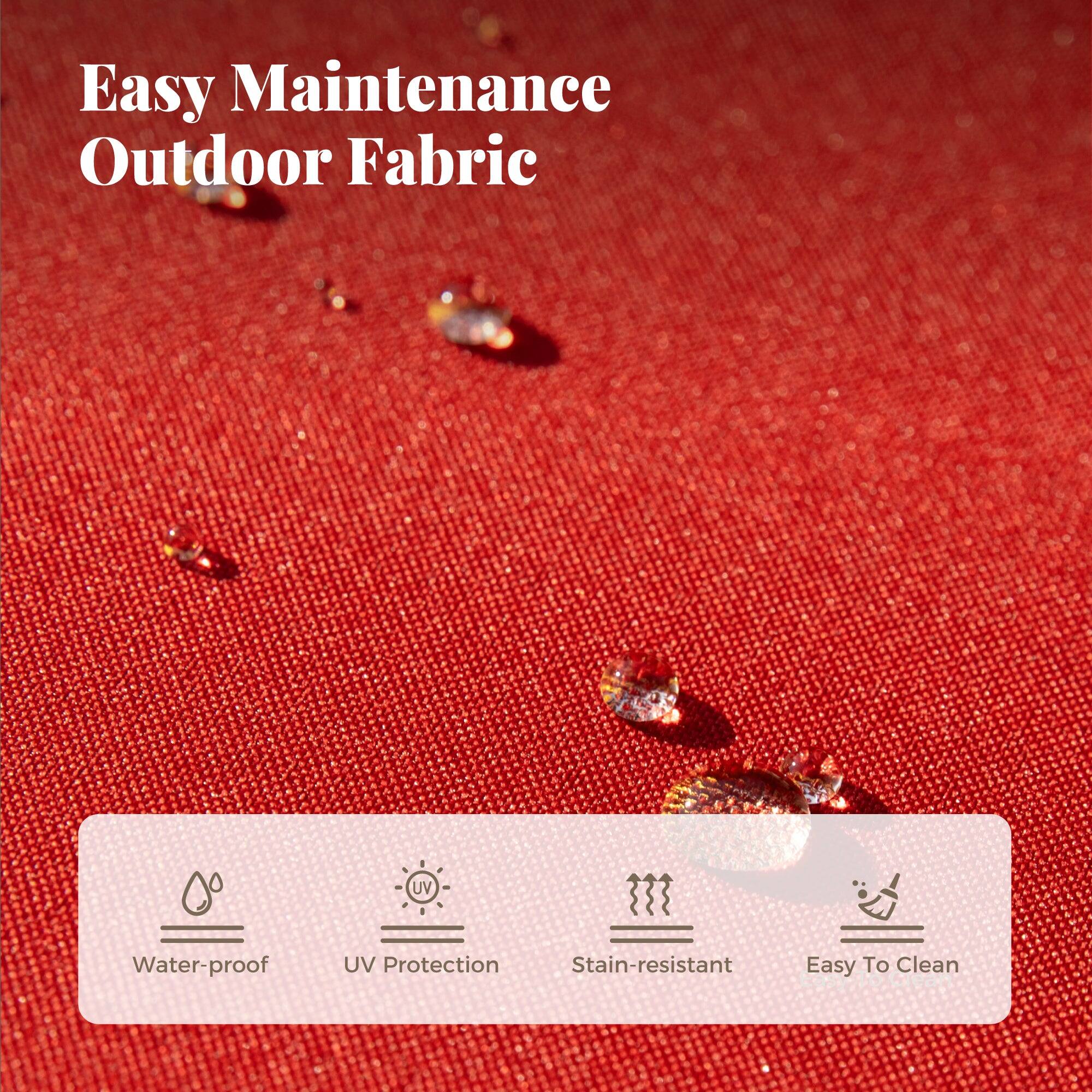 Easy Maintenance Outdoor Fabric

- Water-proof
- UV Protection
- Stain-resistant
- Easy To Clean