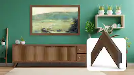 Deco TV Frames - 50" Slim Bezel for Samsung The Frame TV - Museum Walnut