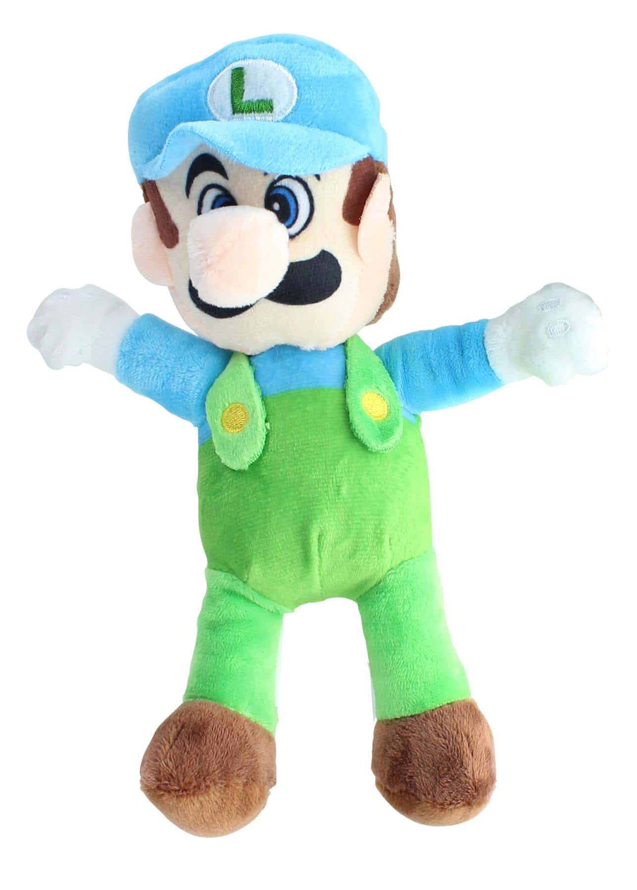 Super Mario Bros. - Super Mario 8.5 Inch Character Plush | Ice Luigi - Blue