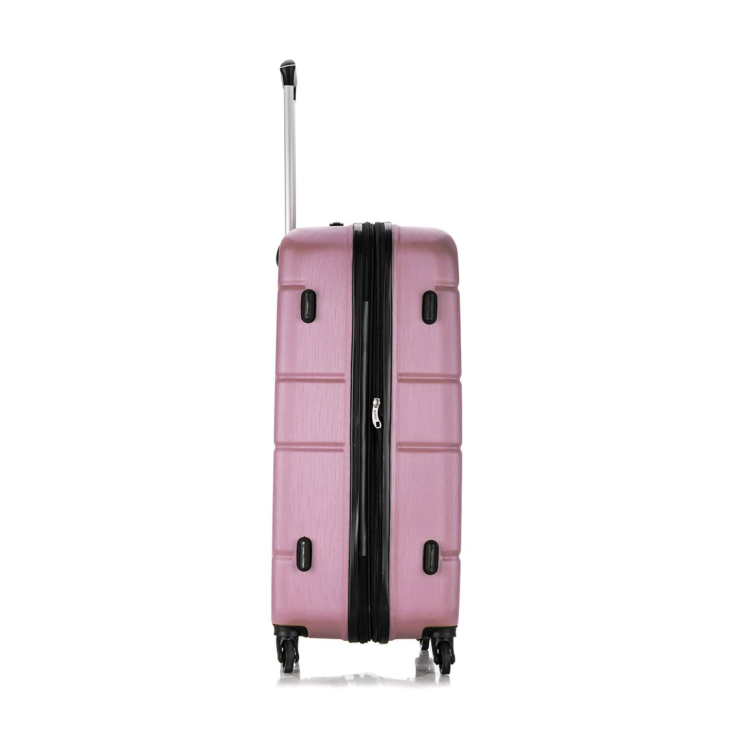 Alt View 3. DUKAP - Rodez Lightweight Hardside Spinner Luggage 28" - ROSE GOLD.