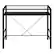 Front. OSP Home Furnishings - Zephyr Computer Desk - Clear/Black.