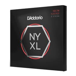 D'Addario - 10-74 Light Top/Heavy Bottom 8-String, NYXL Electric Guitar Strings