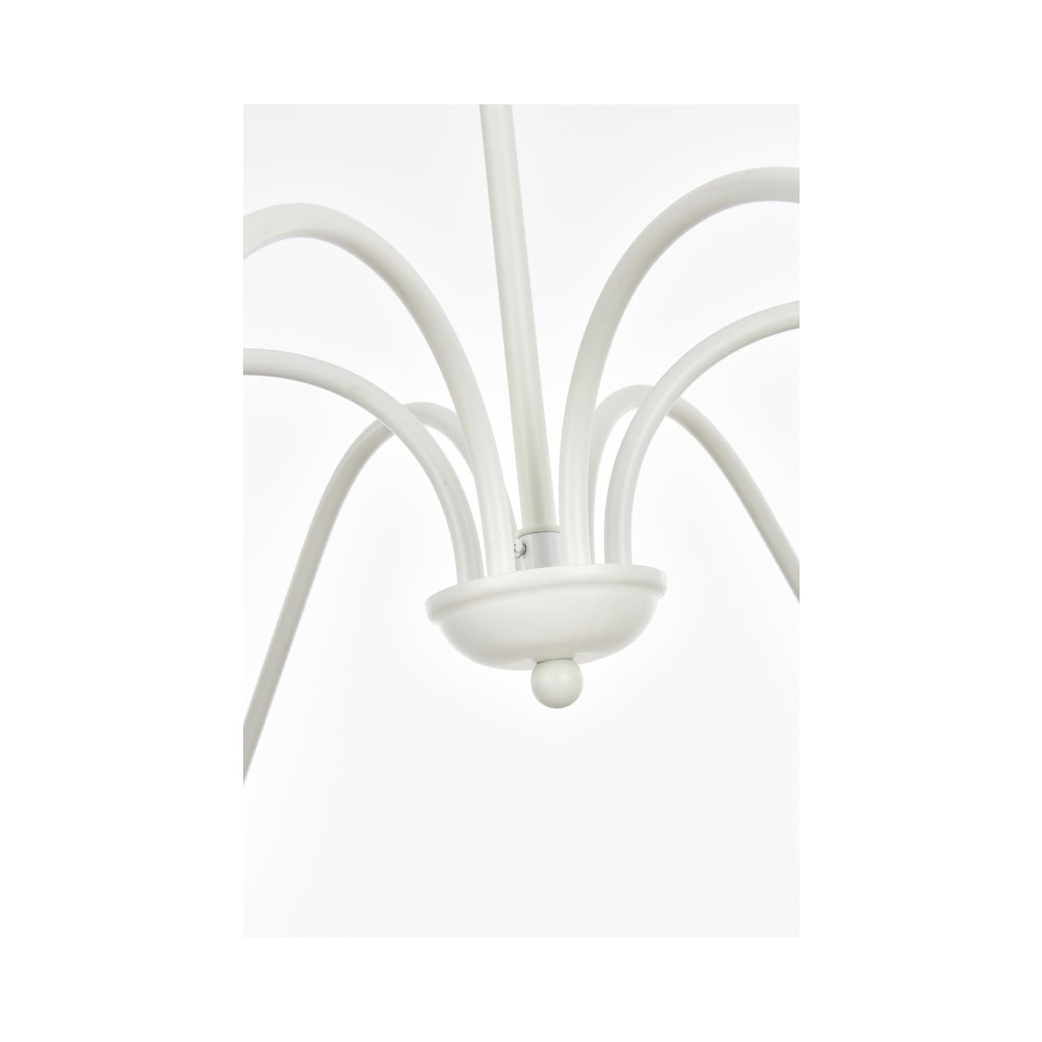 Alt View 1. Living District - Rohan 48 inch chandelier in White - White.