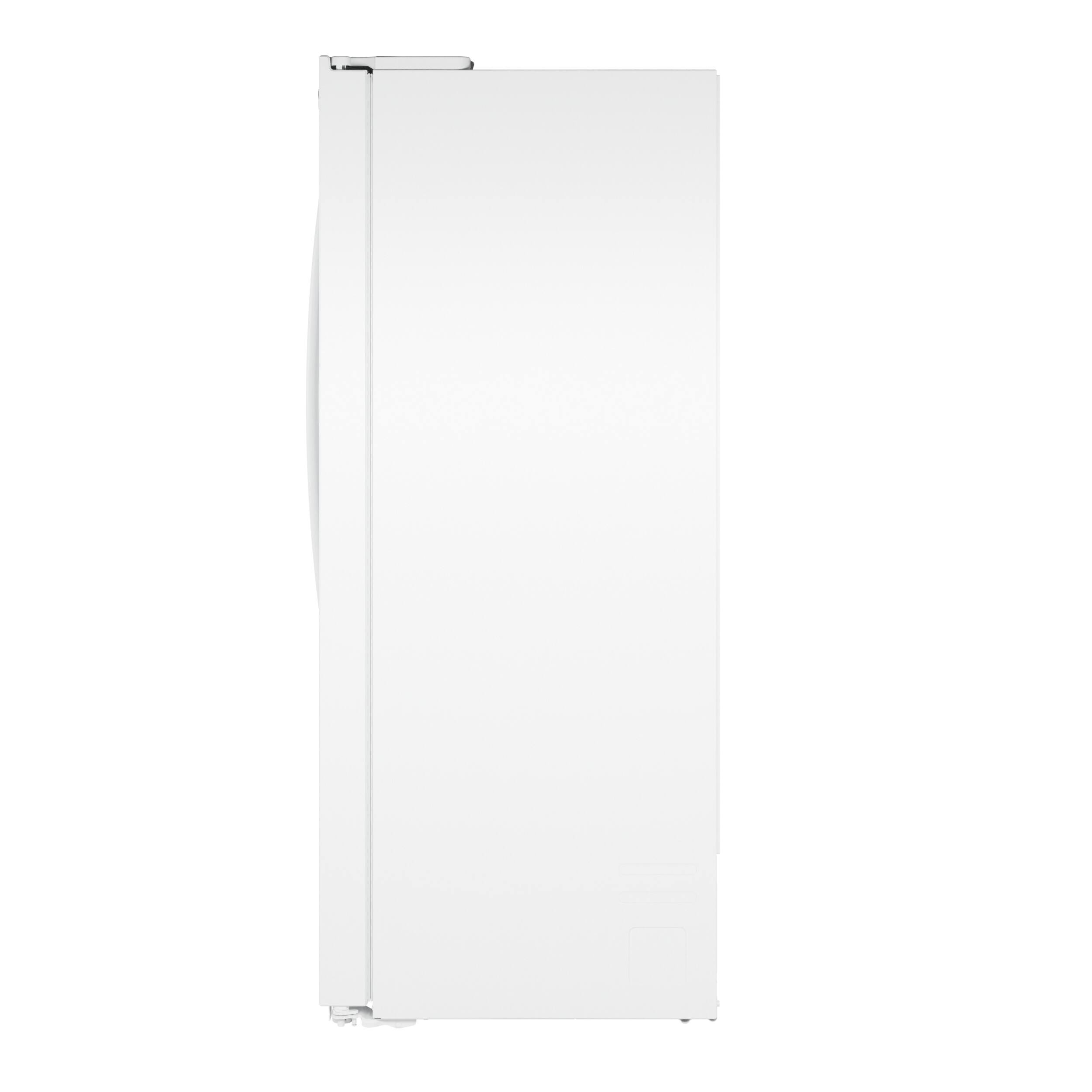 Alt View 32. GE - 36 in. Wide 23.6 Cu. Ft. Counter Depth Side-By-Side Refrigerator with Extra Tall Dispenser and In-Door Icemaker - White.