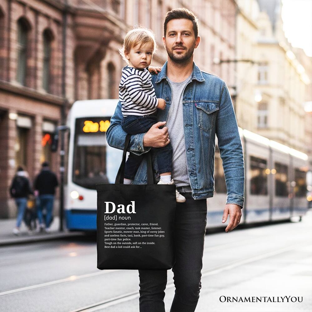 Dad [dad] noun  
Father, guardian, protector, carer, friend.  
Teacher, mentor, coach, task master, listener.  
Sports fanatic, mower man, king of corny jokes and useless facts, taxi driver, part-time fun police.  
Tough on the outside, soft on the inside.  
Best dad a kid could ask for...  

ORNAMENTALLY YOU