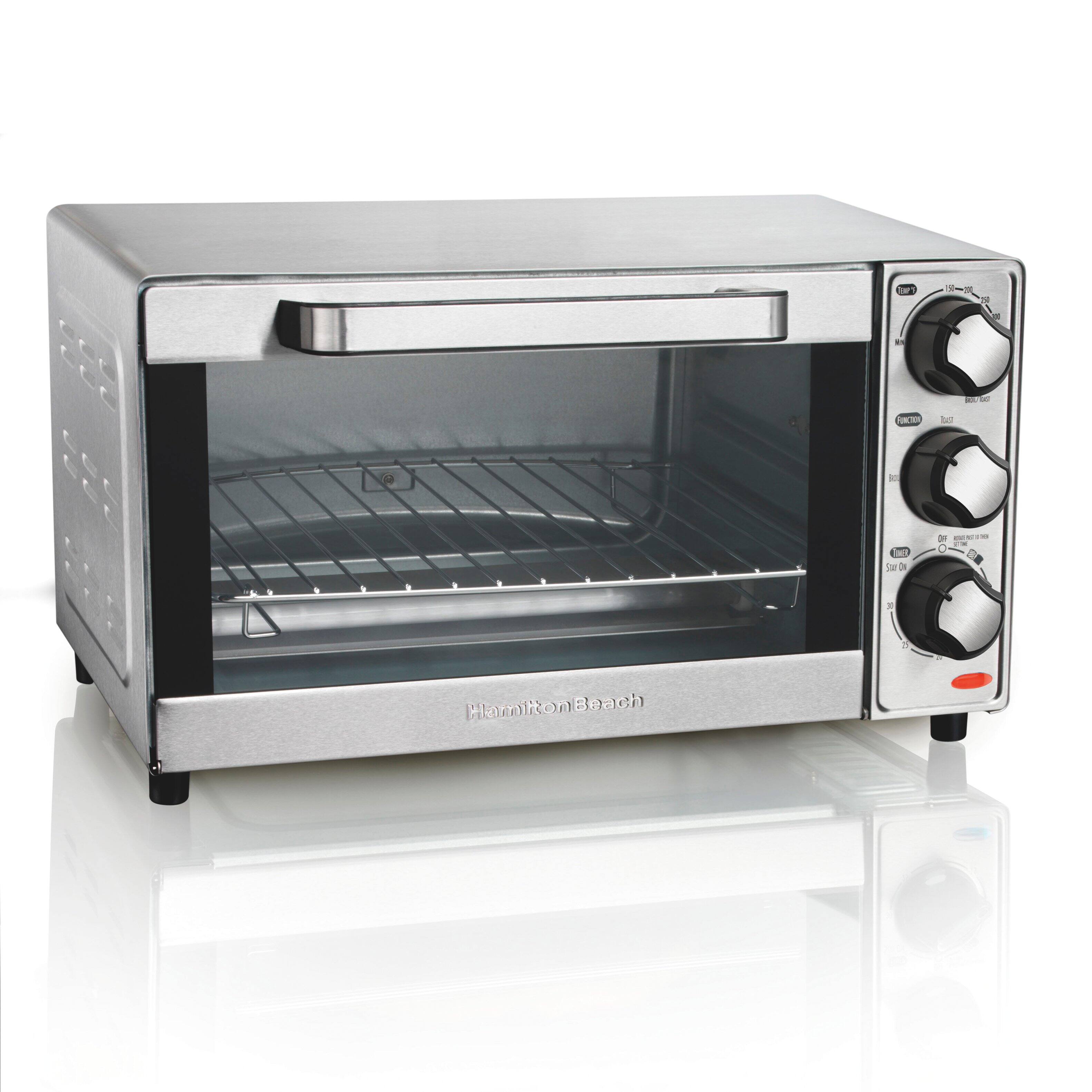 Front. Hamilton Beach - Toaster/Pizza Oven - Stainless-Steel.
