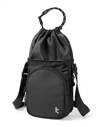 Front. tomtoc - GameOn-G50 Sling Crossbody Bag for Nintendo Switch 2 / Switch OLED Slim Case, Travel Chest Carrying Pouch - Black.