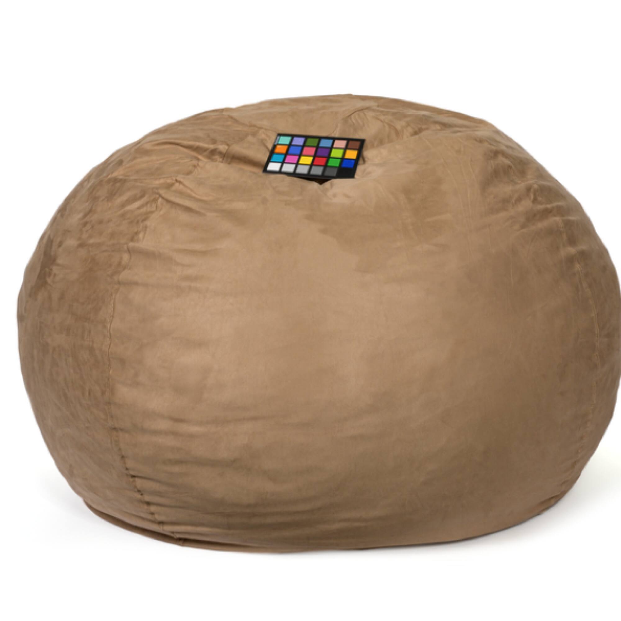 Alt View 2. GOODSILO - Spacious High-Density Shredded Foam Bean Bag Chair with Removable Soft Cover for Ultimate Relaxation - Tuscany.