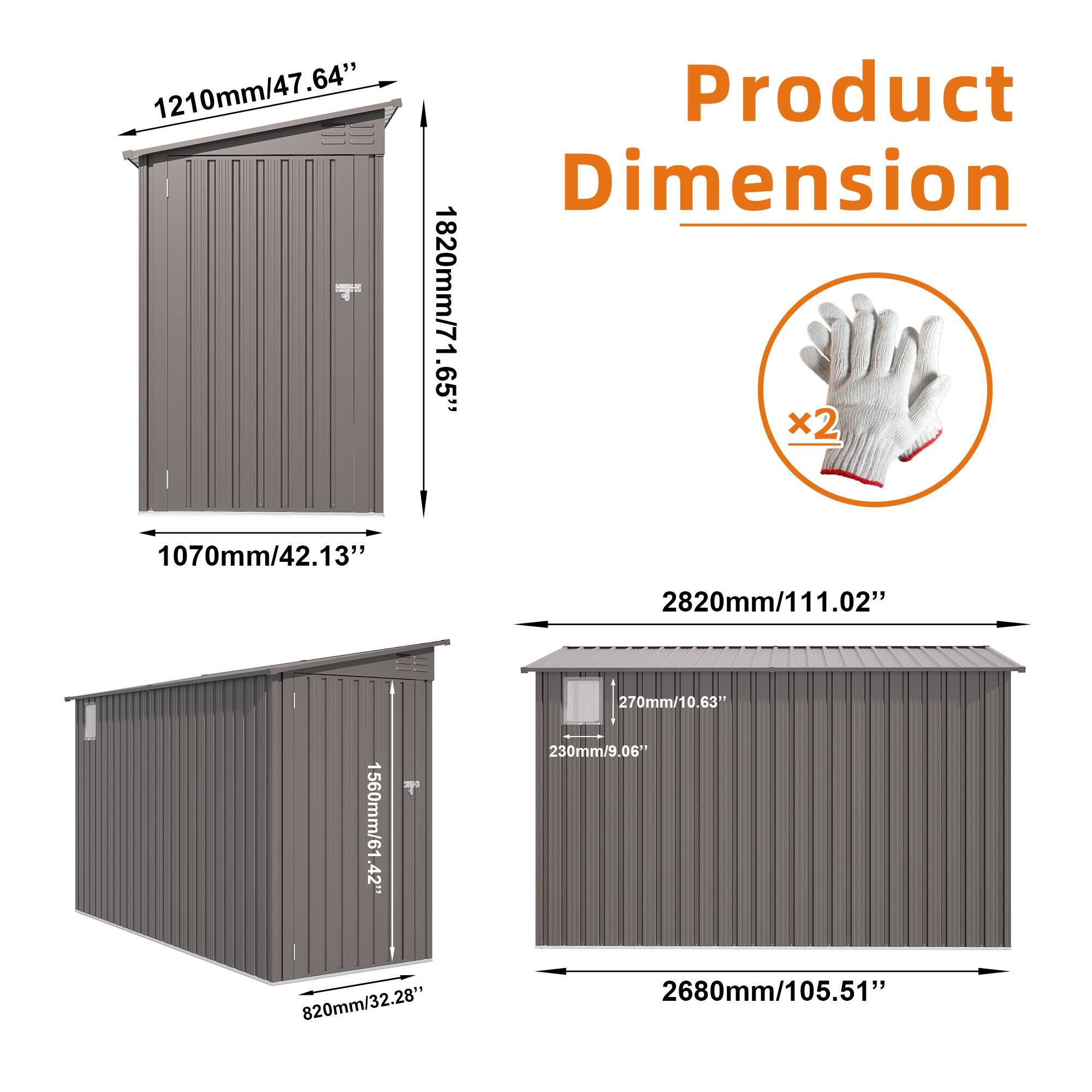 Product Dimension

1210mm/47.64"  
1820mm/71.65" x2  
1070mm/42.13"  
2820mm/111.02"  
1560mm/61.42"  
820mm/32.28"  
2680mm/105.51"  
270mm/10.63"  
230mm/9.06"