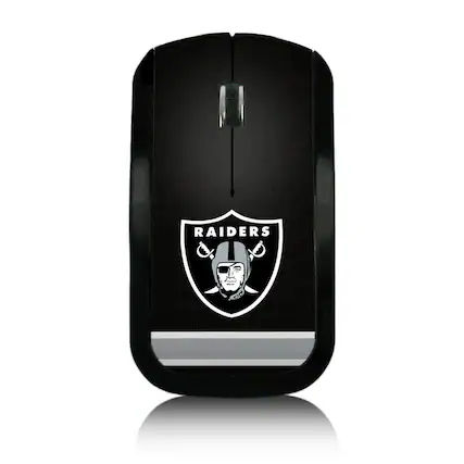 Front. Keyscaper - Las Vegas Raiders Stripe Wireless Mouse - Multicolor.