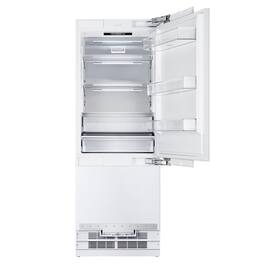 Kucht - 30 in. Width 16 cu. ft. Built-In Bottom Freezer Refrigerator, Counter Depth - Custom Panel Ready