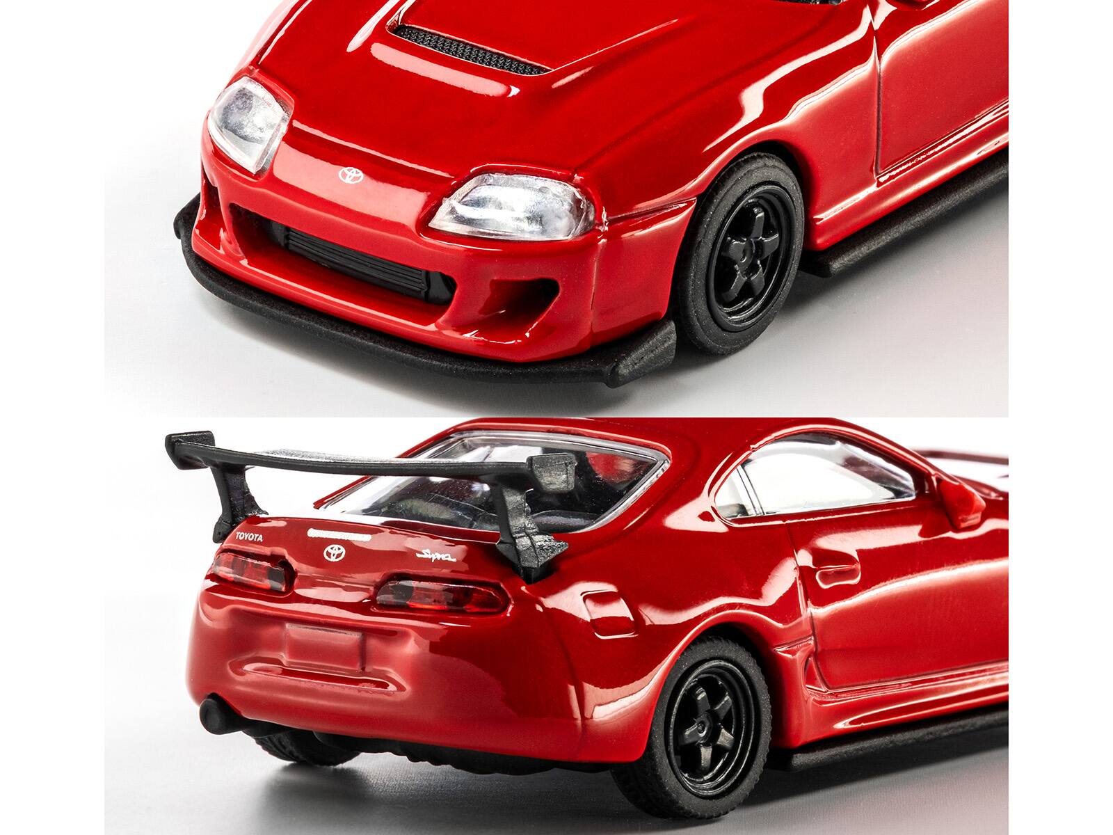 Alt View 1. Majorette - 1995 Toyota Supra RHD (Right Hand Drive) Red "Collection" Series 1/64 Diecast Model Car by Majorette.