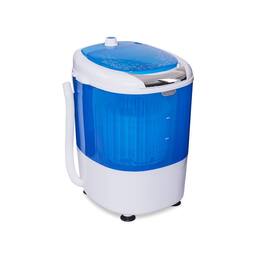 HONGGE - Portable Compact Washing Machine with Single Tub and Timer for Small Spaces - Blue