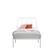 Angle. Sauder - Harvey Park Twin Metal Platrorm Bed w/ Headboard - White.