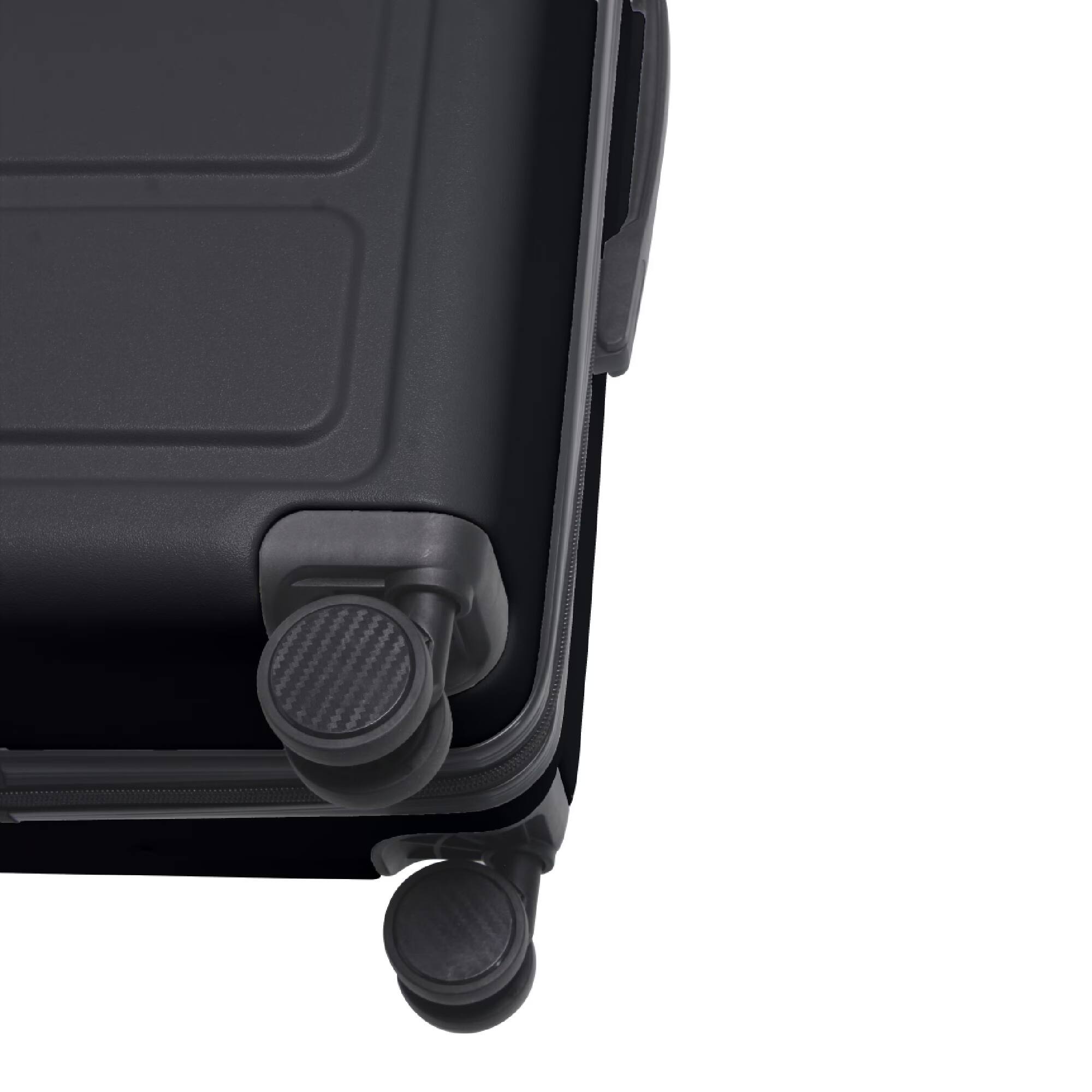 Alt View 9. Bestier - 3-Piece ABS Hardshell Luggage Set (20”/24”/28”) with Spinner Wheels, Lightweight Durable Suitcases - Black.