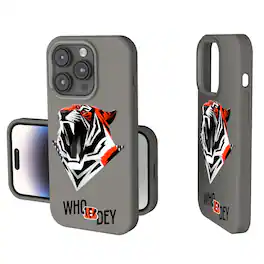 Keyscaper - NFL - Cincinnati Bengals 2024 Illustrated Limited Edition Soft Touch iPhone Case - 15 - Gray