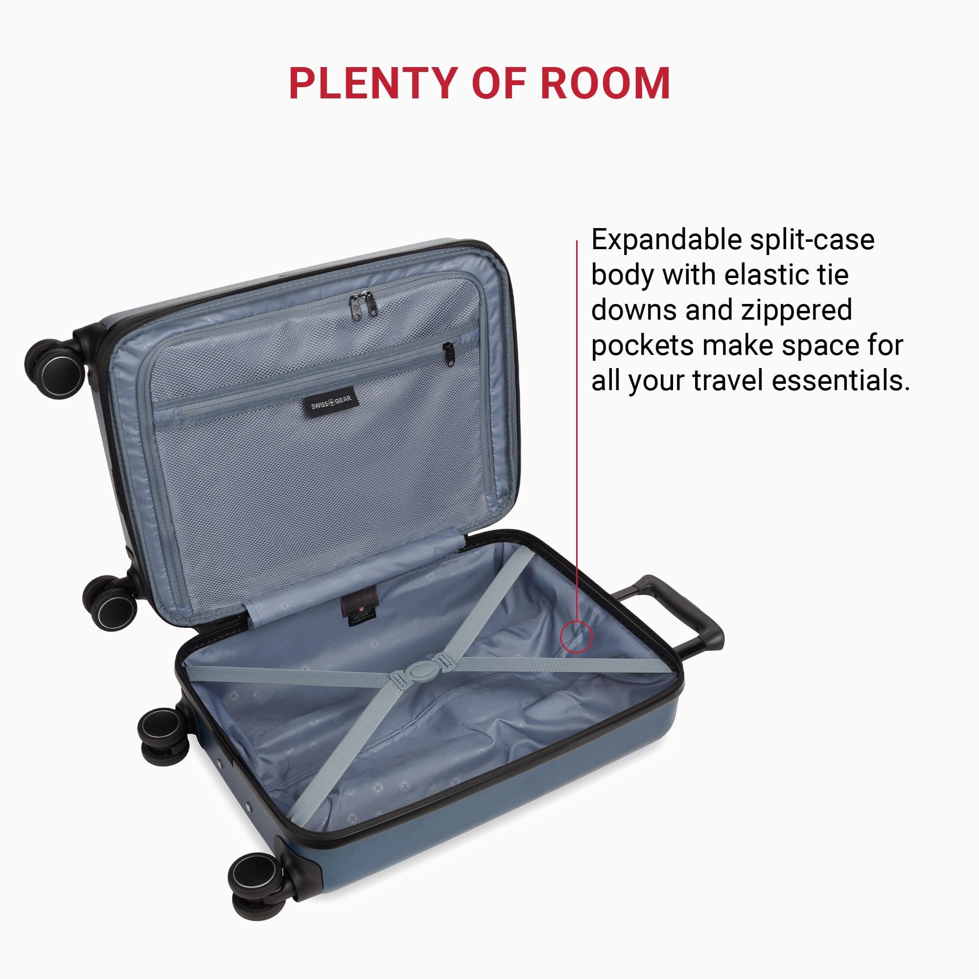 SwissGear Eclipse Hardside Expandable Luggage with Spinner Wheels