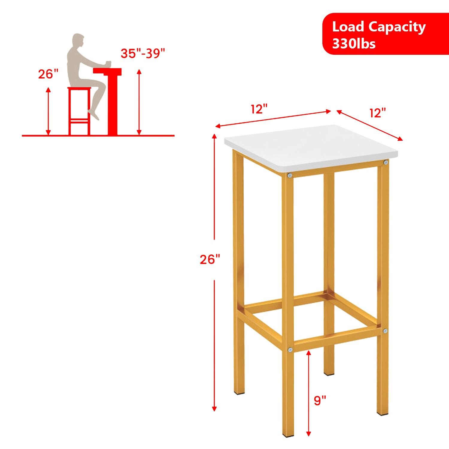 26"  
35"-39"  
Load Capacity 330lbs  
12"  
12"  
26"  
9"