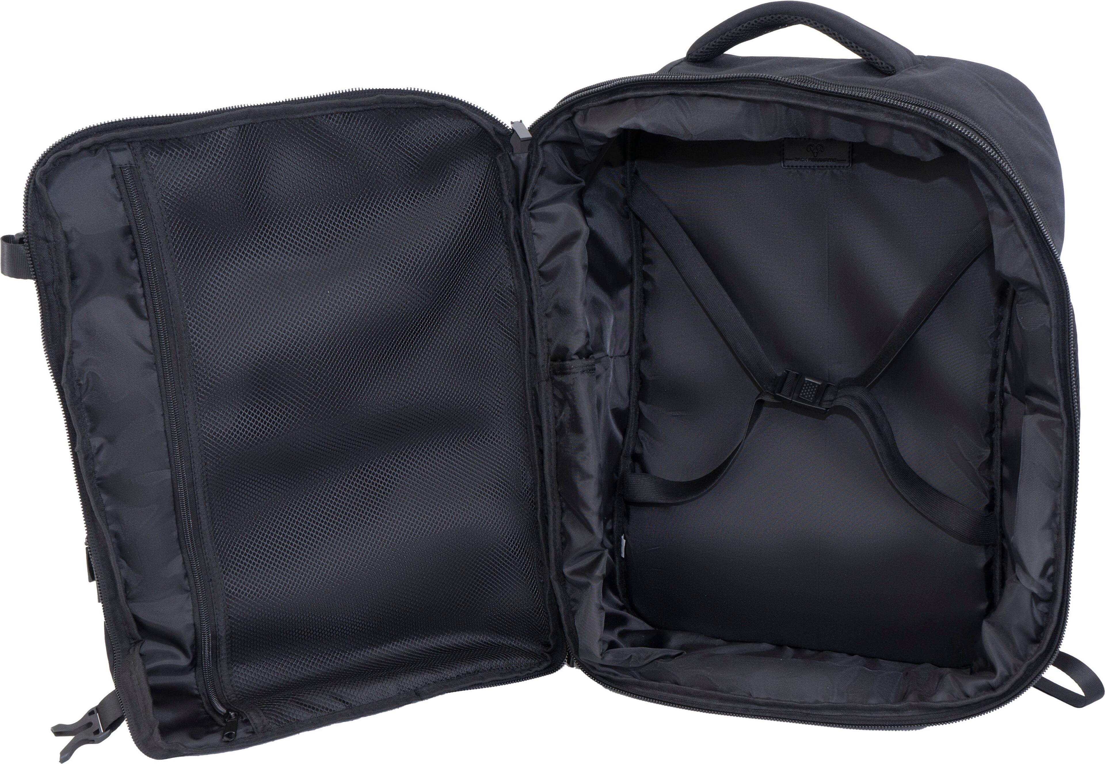 ジャバブラ Jack Abrahams The Memphis Nylon Expandable Travel Backpack Black