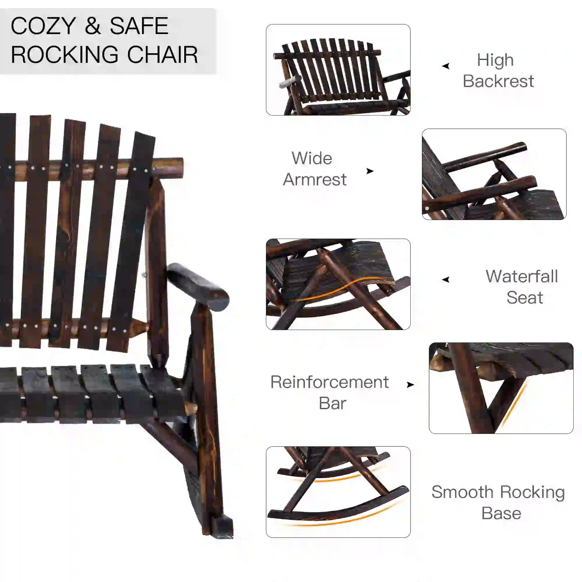COZY & SAFE ROCKING CHAIR

- High Backrest
- Wide Armrest
- Waterfall Seat
- Reinforcement Bar
- Smooth Rocking Base