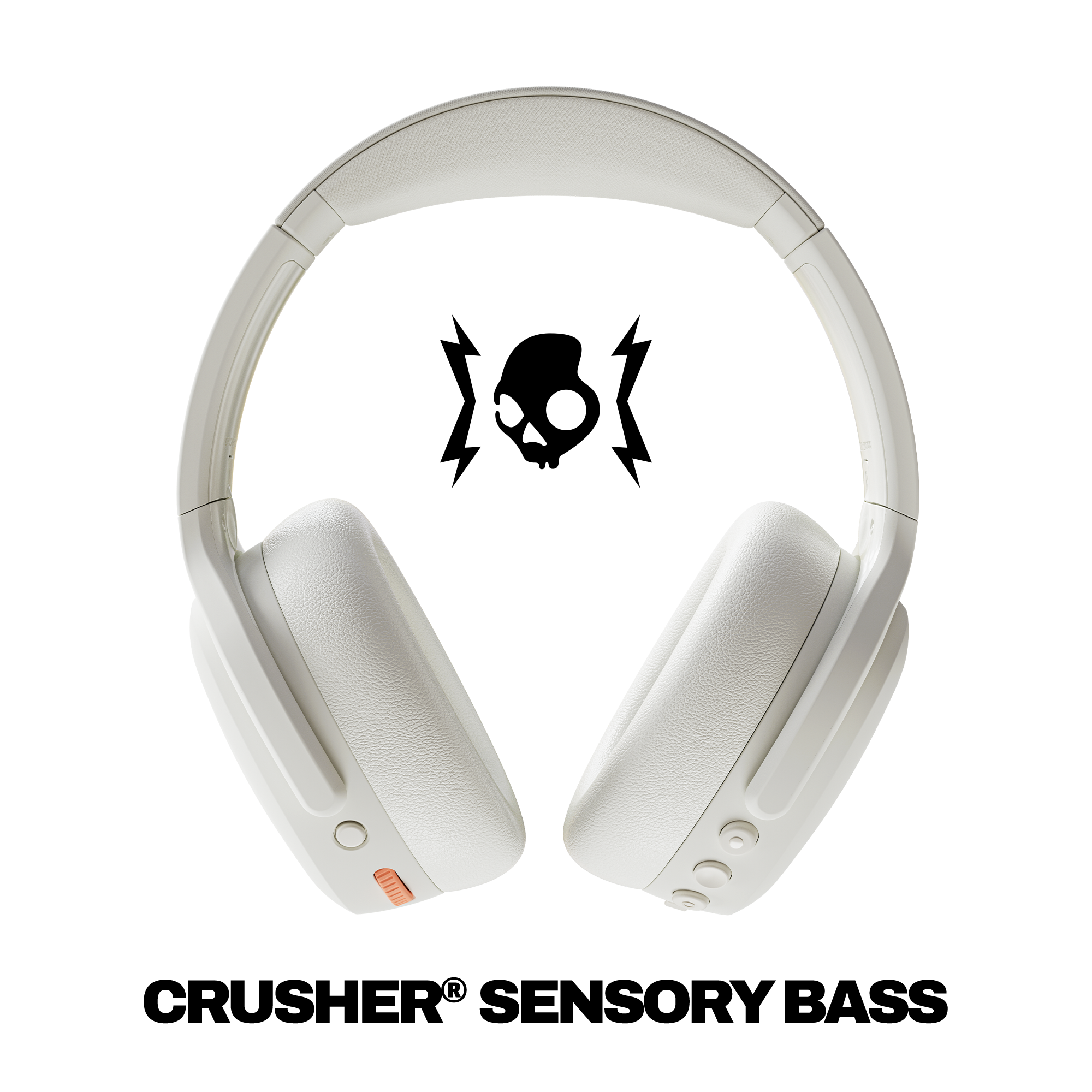 Angle. Skullcandy - Crusher ANC 2 Over-the-Ear Noise Canceling Wireless Bluetooth Headphones - Bone.
