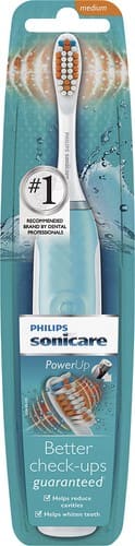Philips Sonicare - PowerUp Battery-Powered Toothbrush - Scuba Blue - Angle