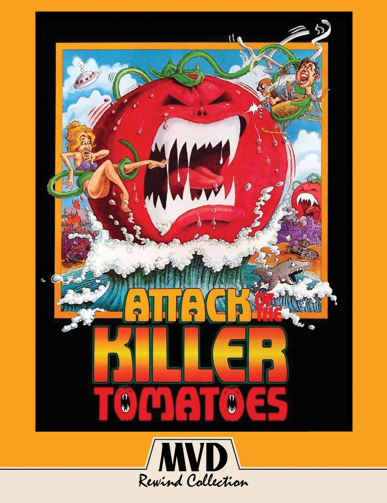 Attack of the Killer Tomatoes V2 Film Vert Brique Azur T Shirt Toutes Tailles S-5XL 