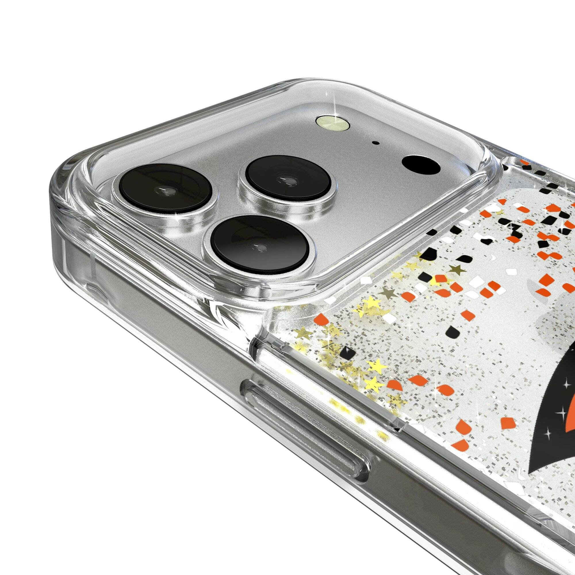 Alt View 2. Keyscaper - Oregon State Beavers iPhone Glitter Confetti Design Case - 14 Pro - Multicolor.