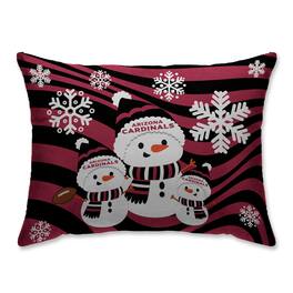 Pegasus - Arizona Cardinals 20'' x 26'' Holiday Team Snowman Bed Pillow - Multicolor
