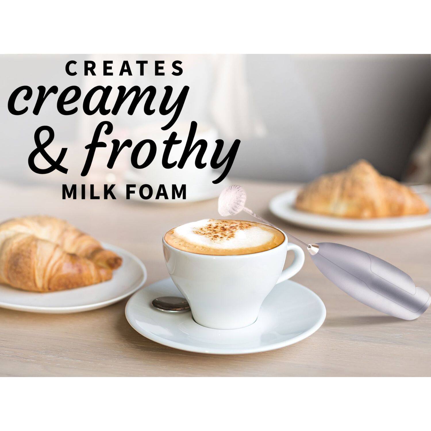 CREATES creamy & frothy MILK FOAM