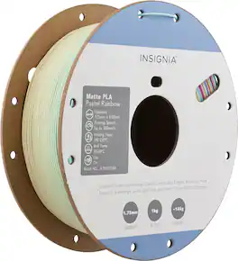 Insignia™ - Matte PLA 1.75mm Filament - Matte Pastel Rainbow