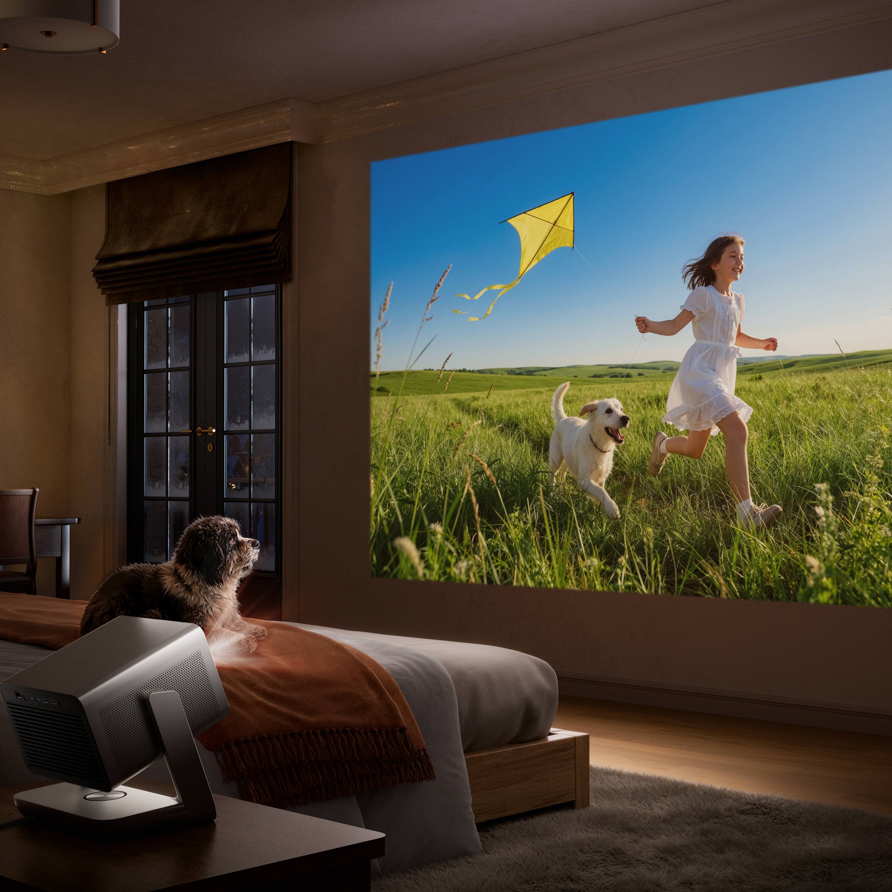 Alt View 10. Hisense - C3 Ultra Triple Laser Portable Smart Projector,4000 Lumens,65"-300",Native 4K,HDR,IMAX Enhanced,Dolby Vision - Gray.