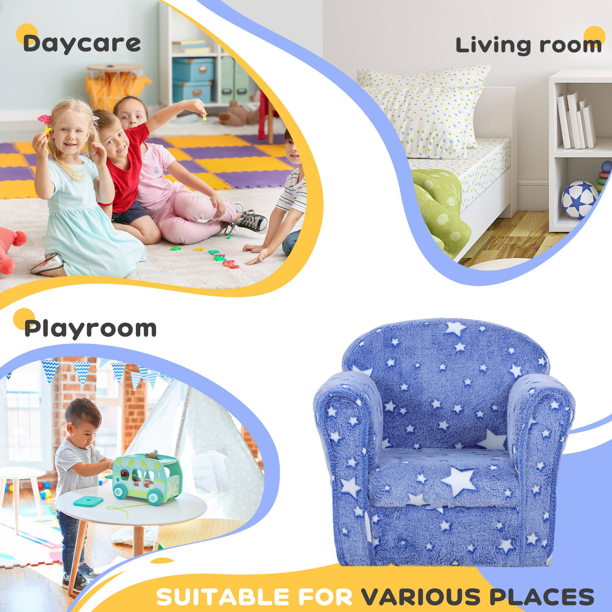 Daycare  
Living room  
Playroom  

SUITABLE FOR VARIOUS PLACES