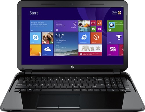  HP - Geek Squad Certified Refurbished 15.6&quot; Touch-Screen Laptop - AMD A6-Series - 4GB Memory - 500GB HDD - Sparkling Black