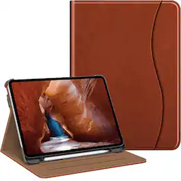 Kitcheniva - Multiple Angle Stand Case For iPad Pro 11 Inch M4 Smart Viewing Cover - Brown