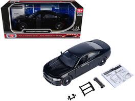 Motormax - 2023 Dodge Charger Pursuit Police Car "Custom Builder's Kit - Law Enforcement and Public Service" Series 1/24 - Black