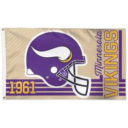 WinCraft - Minnesota Vikings 3' x 5' Established One-Sided Flag - Multicolor